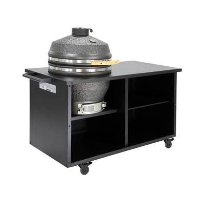 Barbecue kamado charbon de bois, fumoir D54,5cm avec desserte