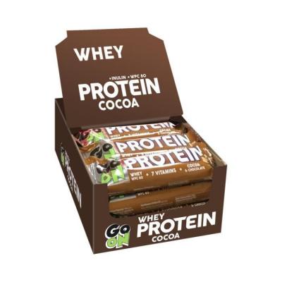 Bo&icirc;te Protein Bar 20% (24x50g)Cacao Barres Prot&eacute;in&eacute;esGo On Nutrition
