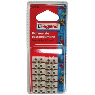 Legrand - Borne De Raccordement Nylbloc - 6 Mm&sup2; - 41 A - Blanc
