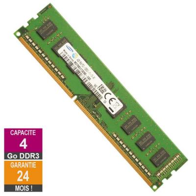 Barrette M&eacute;moire 4Go RAM DDR3 M378B5173DB0-CK0 DIMM PC3-12800U 