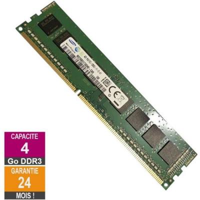 Barrette M&eacute;moire 4Go RAM DDR3 Samsung M378B5173QH0-CK0 DIMM PC3-12800U