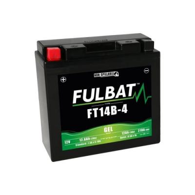 Batterie moto Gel YT14B-4 / FT14B-4 12V 12Ah - Fulbat