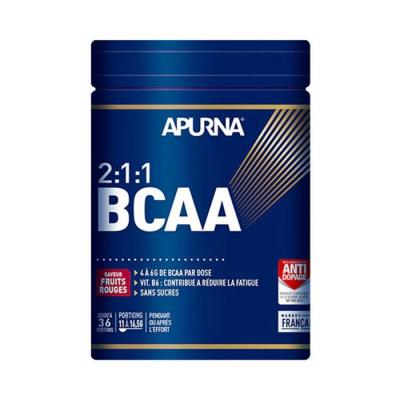 BCAA 2:1:1 Apurna go&ucirc;t Fruits Rouges - Pot 400g en poudre