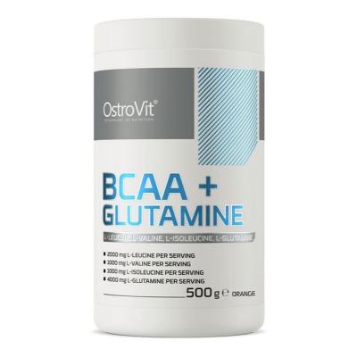 OstroVit 100% BCAA + Glutamine 500g Orange - BCAA