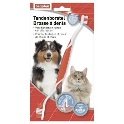BEAPHAR Brosse &agrave; dents - Pour chien et chat