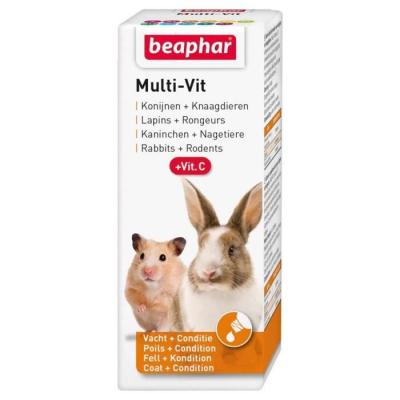 Beaphar Vitamines Multi-Vit - Pour Lapins Et Rongeurs - 50ml