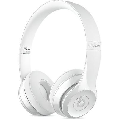 Beats Solo3 - &Eacute;couteurs avec micro - sur-oreille - Bluetooth - sans fil - blanc brillant