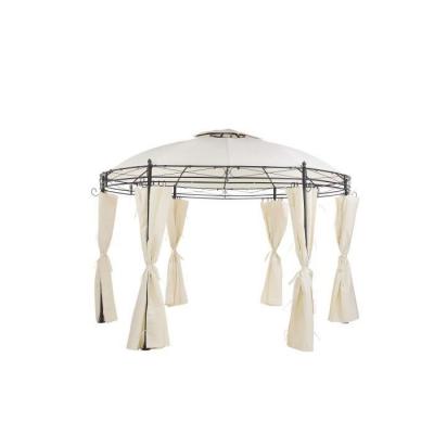 Beliani - Tonnelle de jardin beige ronde ⌀ 368 cm SAFARA 