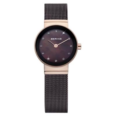 Bering montre femme, mixte 10122-265 bordeaux, brun