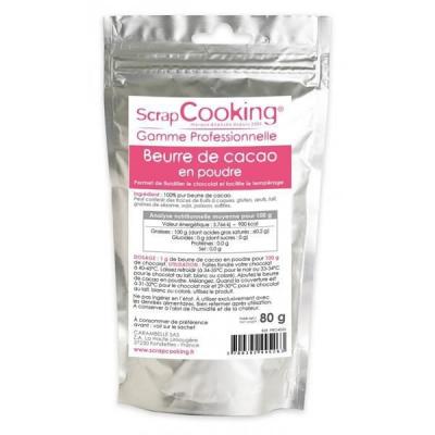 SCRAP COOKING Beurre de Cacao en Poudre 80 g, 19x11x2 4526