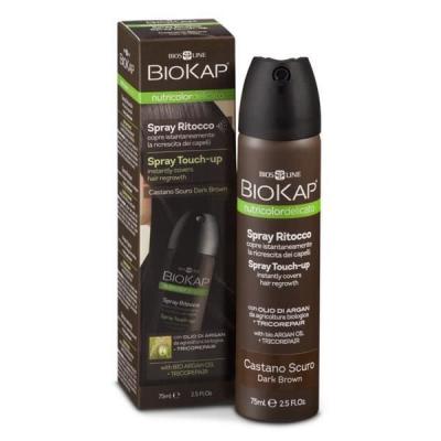 Biokap Nutricolor Spray Retouche Racines Ch&acirc;tain Fonc&eacute; 75 ml