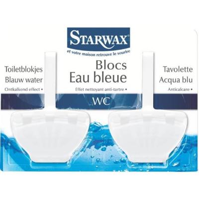 Blocs cuvettes wc eau bleue 2x40gr