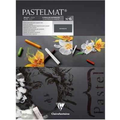 Bloc Pastelmat n&deg;6 30x40 12F Anthracite 360g