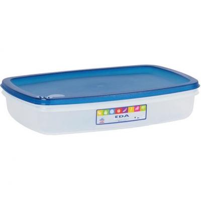Bo&icirc;te de conservation Naturel plate 2L rectangle - turquoise