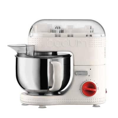Bodum BISTRO Robot de cuisine &eacute;lectrique, 700 W, bol inox 4.7 l Blanc