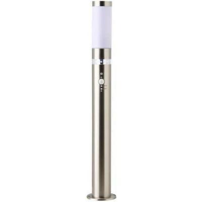 Potelet avec d&eacute;tecteur bole couleur acier led int&eacute;gr&eacute; BRI4004353133756