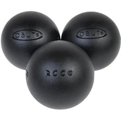 Boules de p&eacute;tanque obut rcc plus 72mm noir taille : 680g r&egrave;f : 14034