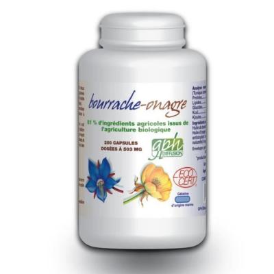 GPH Diffusion Bourrache - Onagre Ecocert - 200 capsules marines