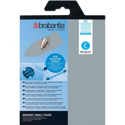 BRABANTIA Housse pour table &agrave; repasser - 124 x 45 cm - Gris m&eacute;tallis&eacute;