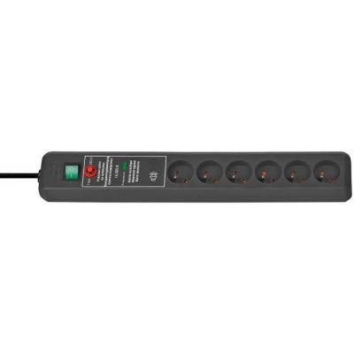 Multiprise avec parafoudre 1159541376 x6 anthracite fiche FR