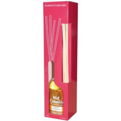 Flacon De 100ml Avec Tiges En Bambou Senteur Nid D'abeilles