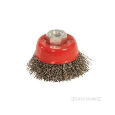 Brosse Boisseau &Agrave; Fils D' Acier Ondul&eacute;s 65 Mm Silverline 721676