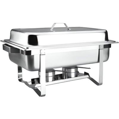Lacor 69110 bain marie chafing dish gn 1/1 avec couvercle en inox