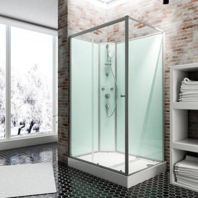Cabine de douche int&eacute;grale Ibiza Schulte 120 x 80 cm ouverture gauche