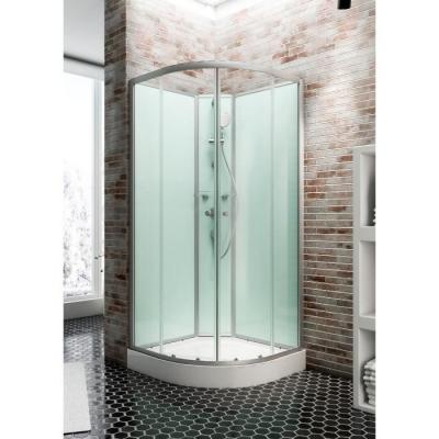 Cabine de douche int&eacute;grale arrondie Ibiza Schulte 90 x 90 cm