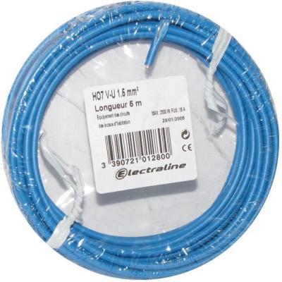 Electraline 60101028B Couronne de C&acirc;ble H07 V-U 1X2,5 25M, Bleu