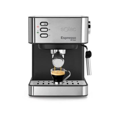 Machine &agrave; expresso automatique 2 en 1 inox 20 bar 850 W Solac