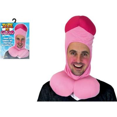 Cagoule humoristique t&ecirc;te de gland adulte