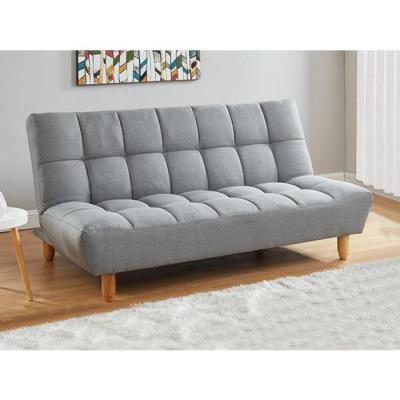 Canap&eacute; 3 places convertible clic clac en tissu ESTEBAN - Gris