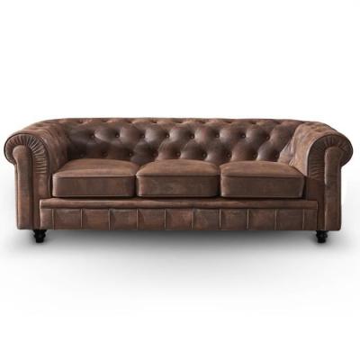 INTENSE DECO Canap&eacute; Chesterfield 3 Places Vintage