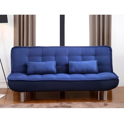 Canap&eacute; convertible clic-clac MISHAN en tissu - Bleu - Bleu roi