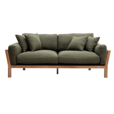 Miliboo - Canap&eacute; scandinave 3 places d&eacute;houssable kaki KYO
