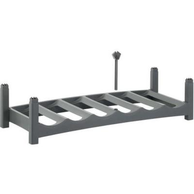 Casier 6 bouteilles Vario en plastique coloris gris anthracite