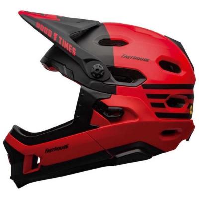 BELL Super DH MIPS Casque de v&eacute;lo Mixte, Rouge/Noir Mat, S 52-56cm