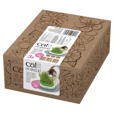 Senses 2.0 Cat Grass Kit Rechange Herbe Chati&egrave;re 210 GR Catit