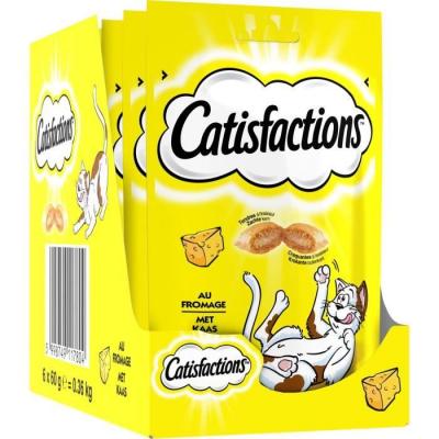 CATISFACTIONS Friandises au fromage pour chat et chaton (6x60g)