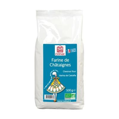 Farine de ch&acirc;taigne origine France 500g bio