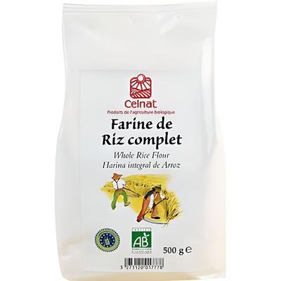 CELNAT Farine de Riz Complet Bio Sac&nbsp;500 g