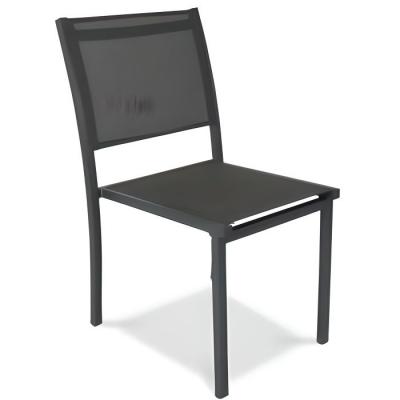 Chaise de jardin - 48 x 60 x 87 cm - Aluminium - Oviala - Gris