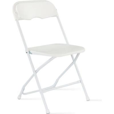 Chaise pliante 1 place poly&eacute;thyl&egrave;ne blanc