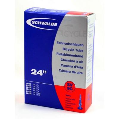 Chambre &agrave; air de route Schwalbe 24 pouces - 0.75/1.10"" Presta Noir