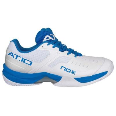 NOX Mixte AT10 White/Sea Navy Chaussures Taille 39, Blanc/Bleu Marine