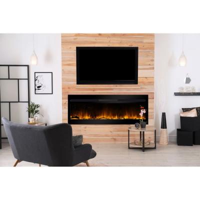 Chemin&eacute;e &eacute;lectrique 2000w noir chemin'arte - elysee xxl