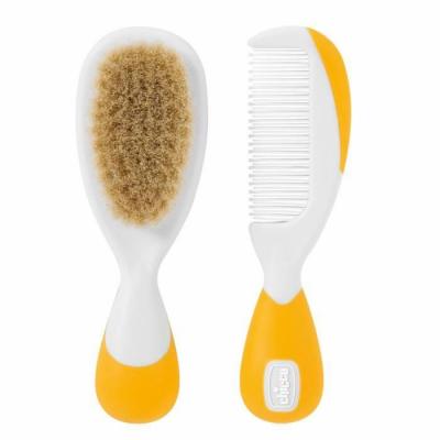Chicco Brosse et Peigne Orange - Blister 1 brosse + 1 peigne