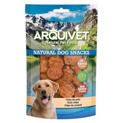Snack Naturel pour Chiens Chips de Canard 110 GR Arquivet