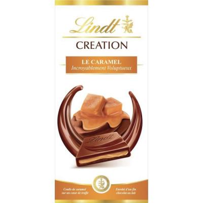 Chocolat Au Lait Caramel Creation Lindt - La Tablette De 150 G